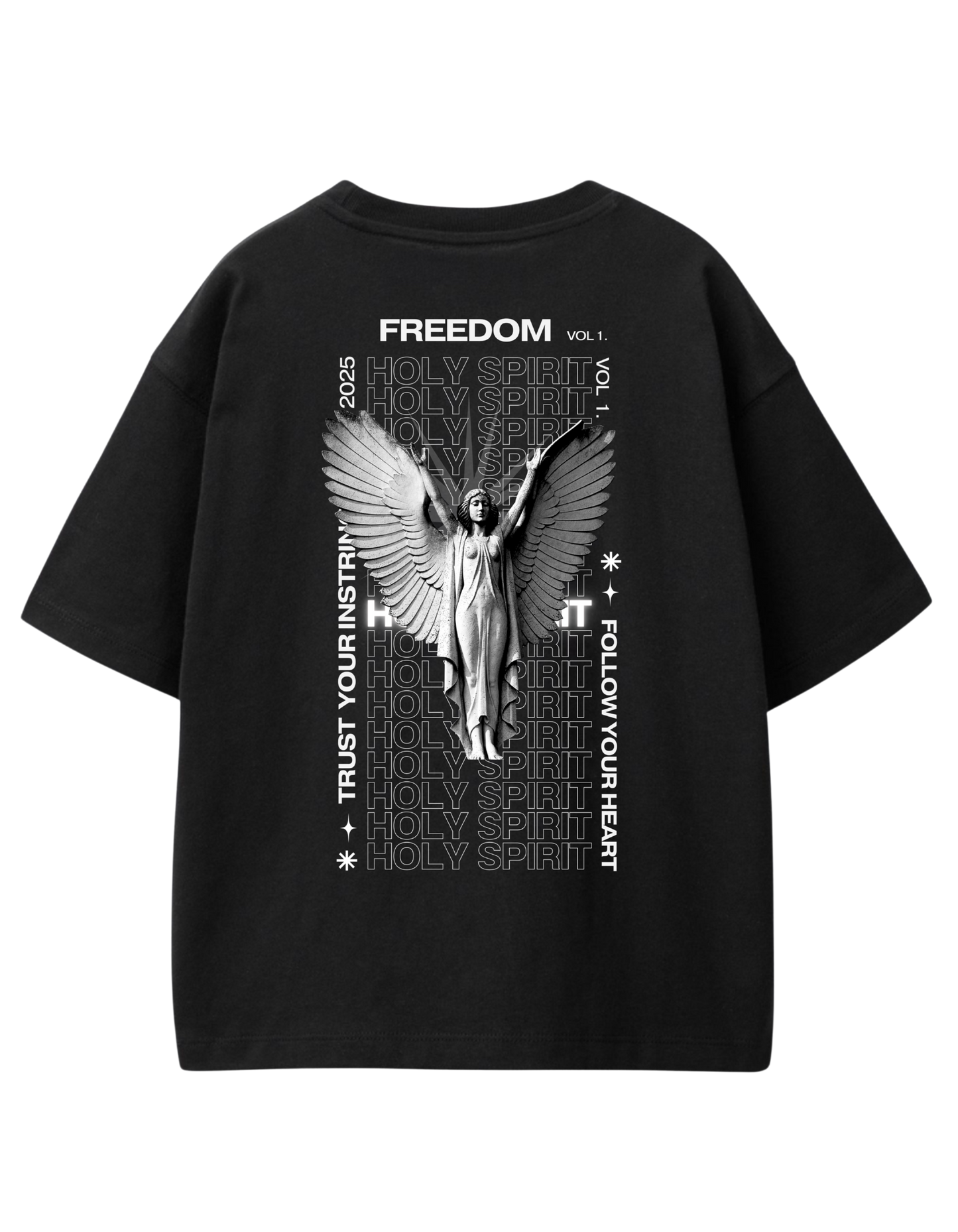Praise Holy Spirit Oversized T-Shirt - Brown
